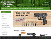Tablet Screenshot of lovecke-potreby.com