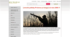 Desktop Screenshot of lovecke-potreby.eu